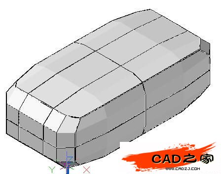 AutoCAD教程：運用長方體網格拉伸制作雙人和多人沙發_中國教程網
