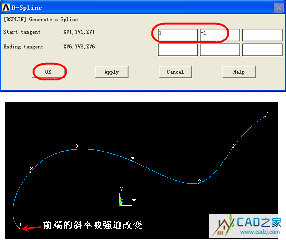 關(guān)于 BSPLINE 命令的一個例子 - htbbzzg - htbbzzg的博客