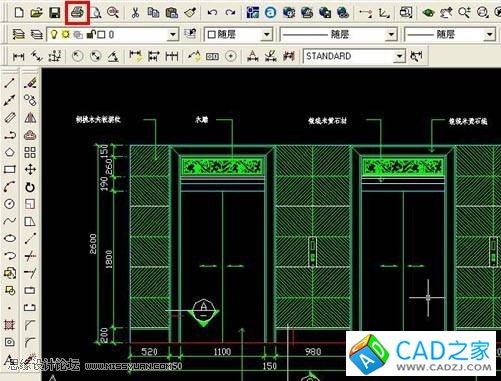 CAD技巧教程：將CAD圖形輸出為JPG圖片