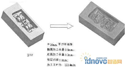 基于IPW的粗加工工藝參數(shù)及效果圖